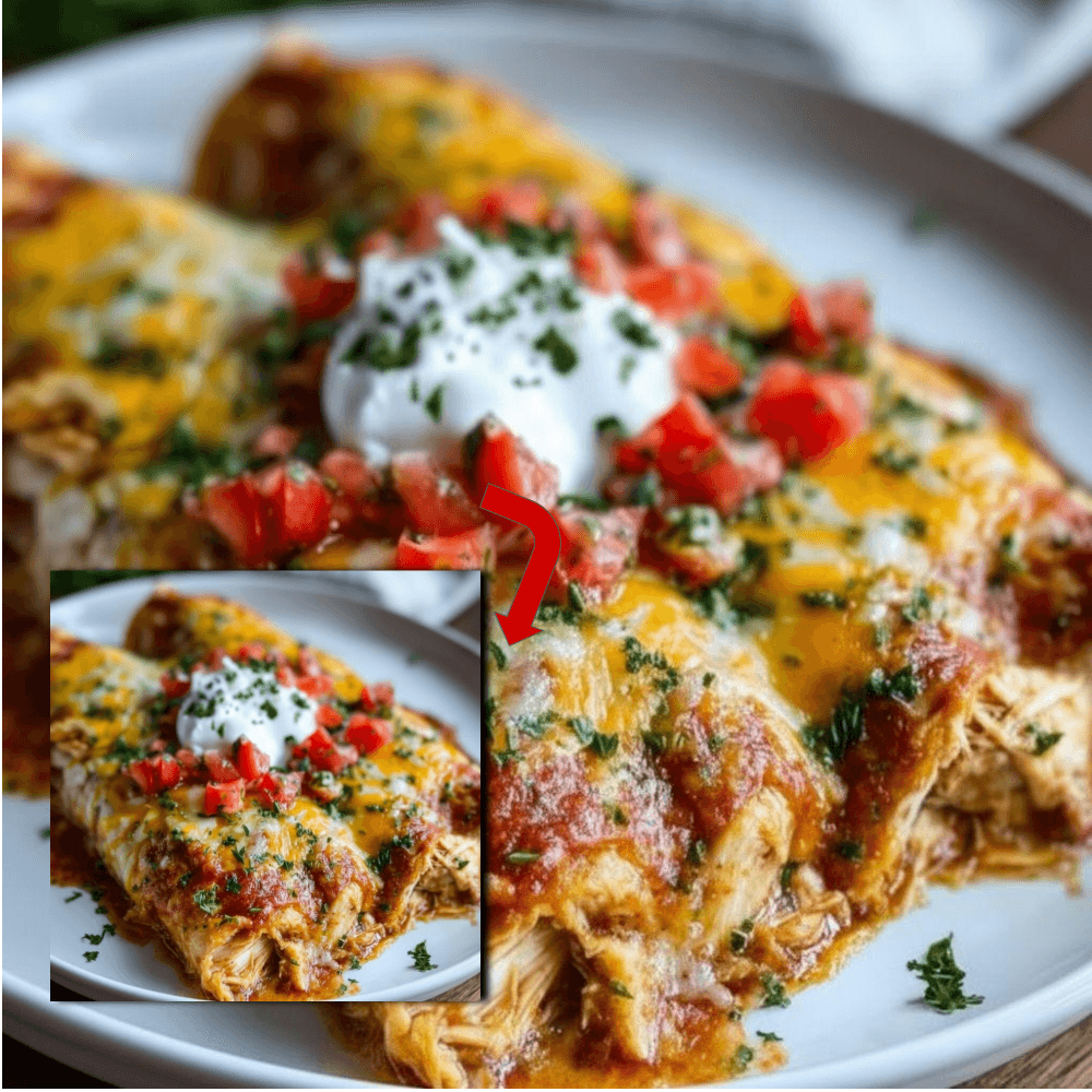 Easy Chicken Enchiladas: Creamy & Cheesy Recipe