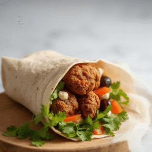 High-Protein Vegan Falafel Wrap: Quick & Easy