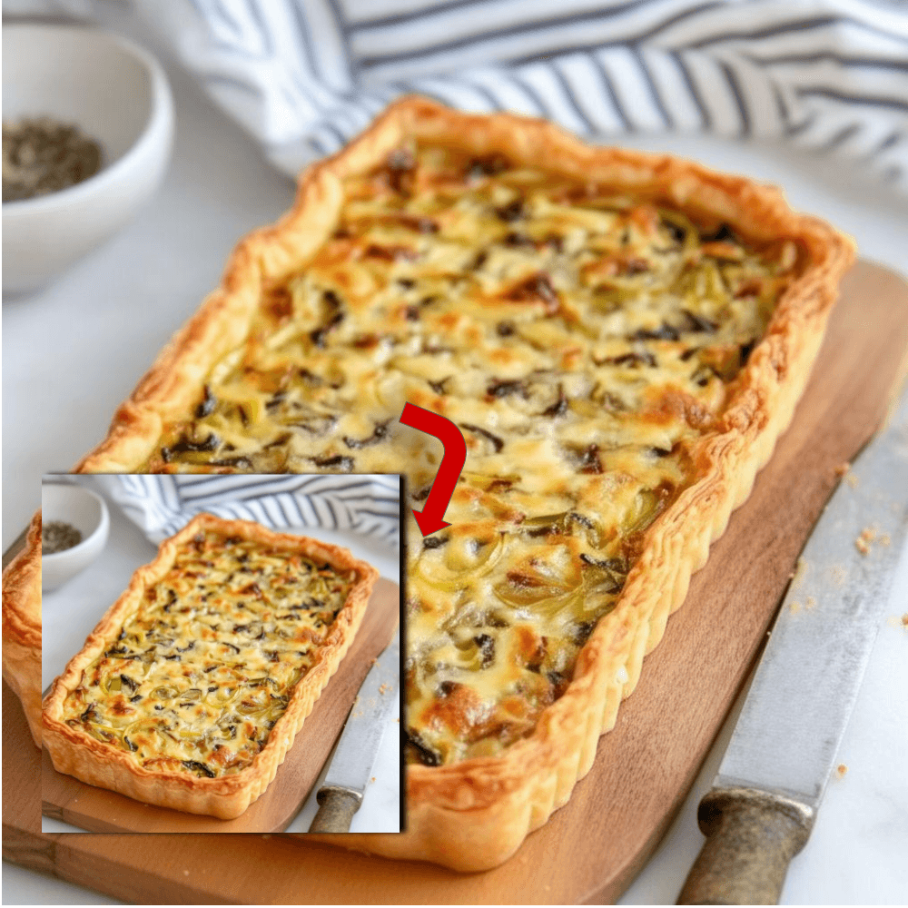 Best Leek Tart with Gruyere and Caramelized Onions