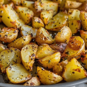 Lemon Garlic Roasted Potatoes (Crispy & Easy!)