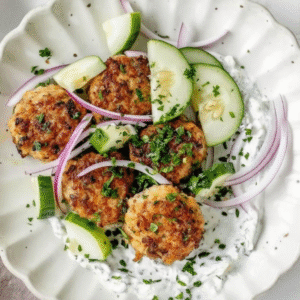 Juicy Moroccan Chicken Meatballs Recipe (Pan-Fried)
