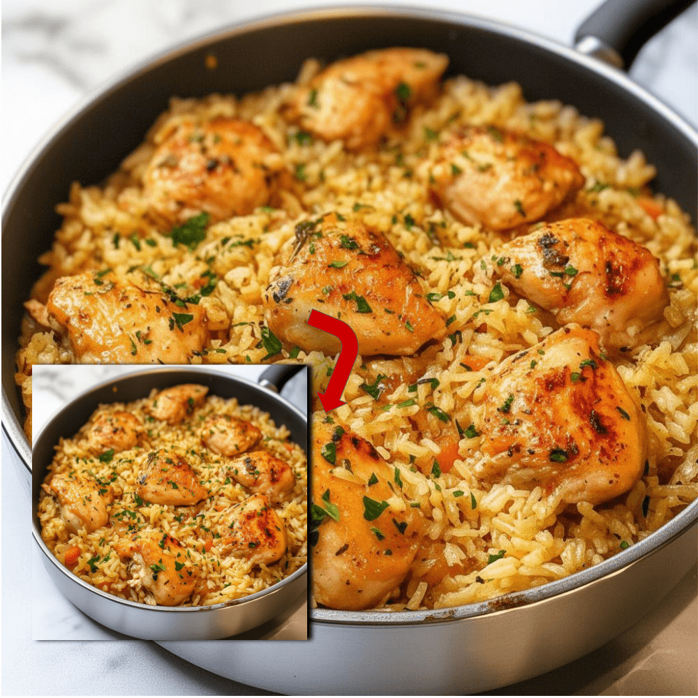 Easy One Pot Chicken and Rice Pilaf Recipe