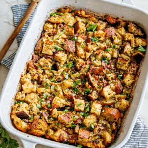 Perfect Stuffing Recipe (Savory Beef & Herb) - Easy & Moist