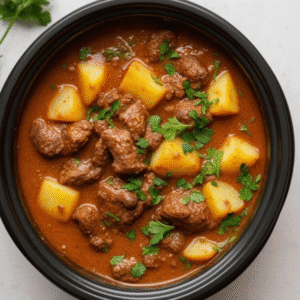 Slow Cooker Beef and Potato Curry Recipe