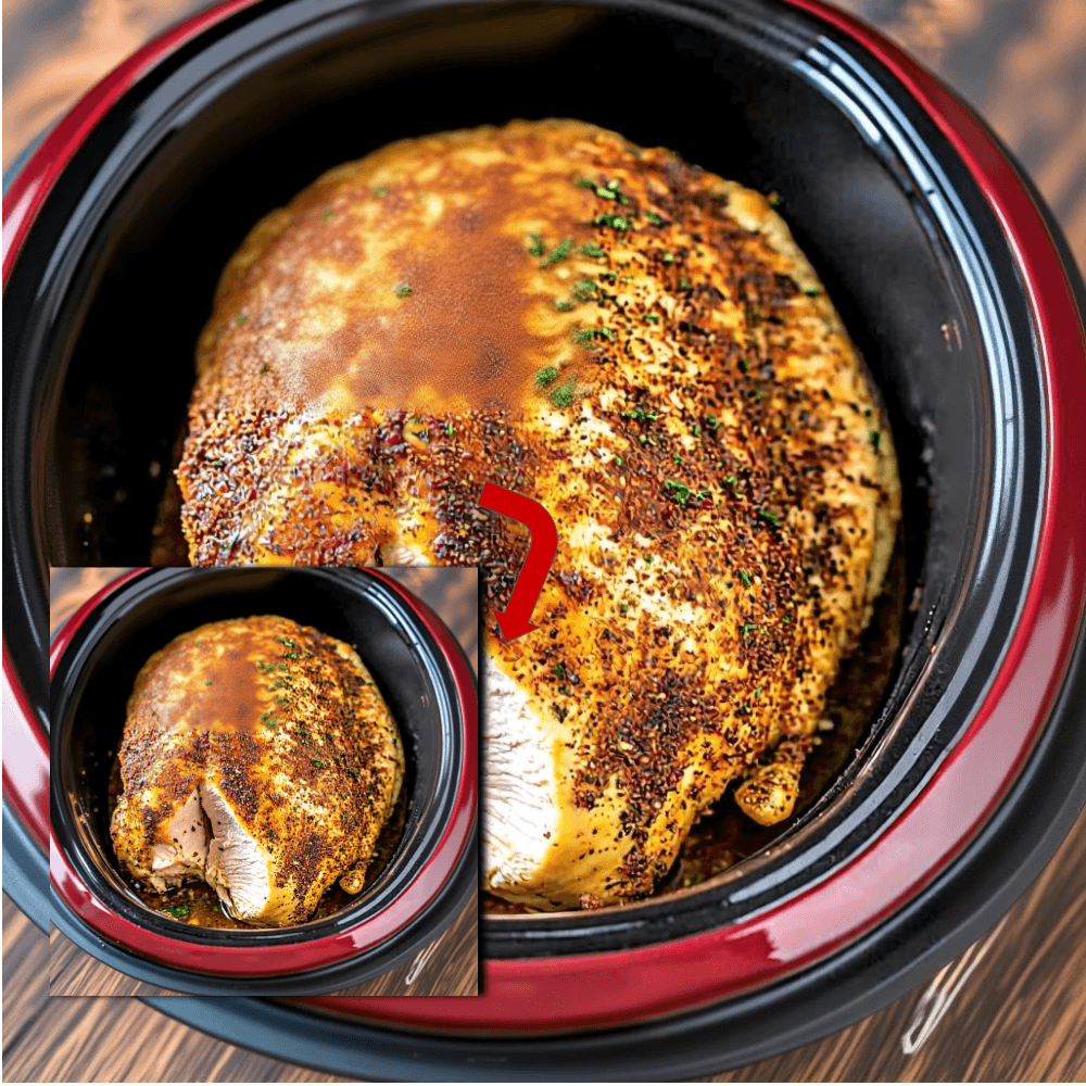 Juicy Slow Cooker Turkey Breast Recipe (Easy Prep)