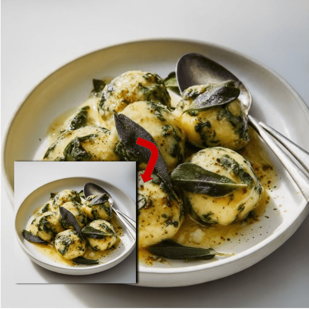 Spinach Ricotta Gnudi with Sage Butter Recipe
