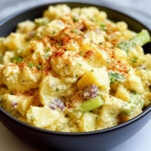 Cozy Spring Potato Salad with Creamy Dressing & Beef Bits