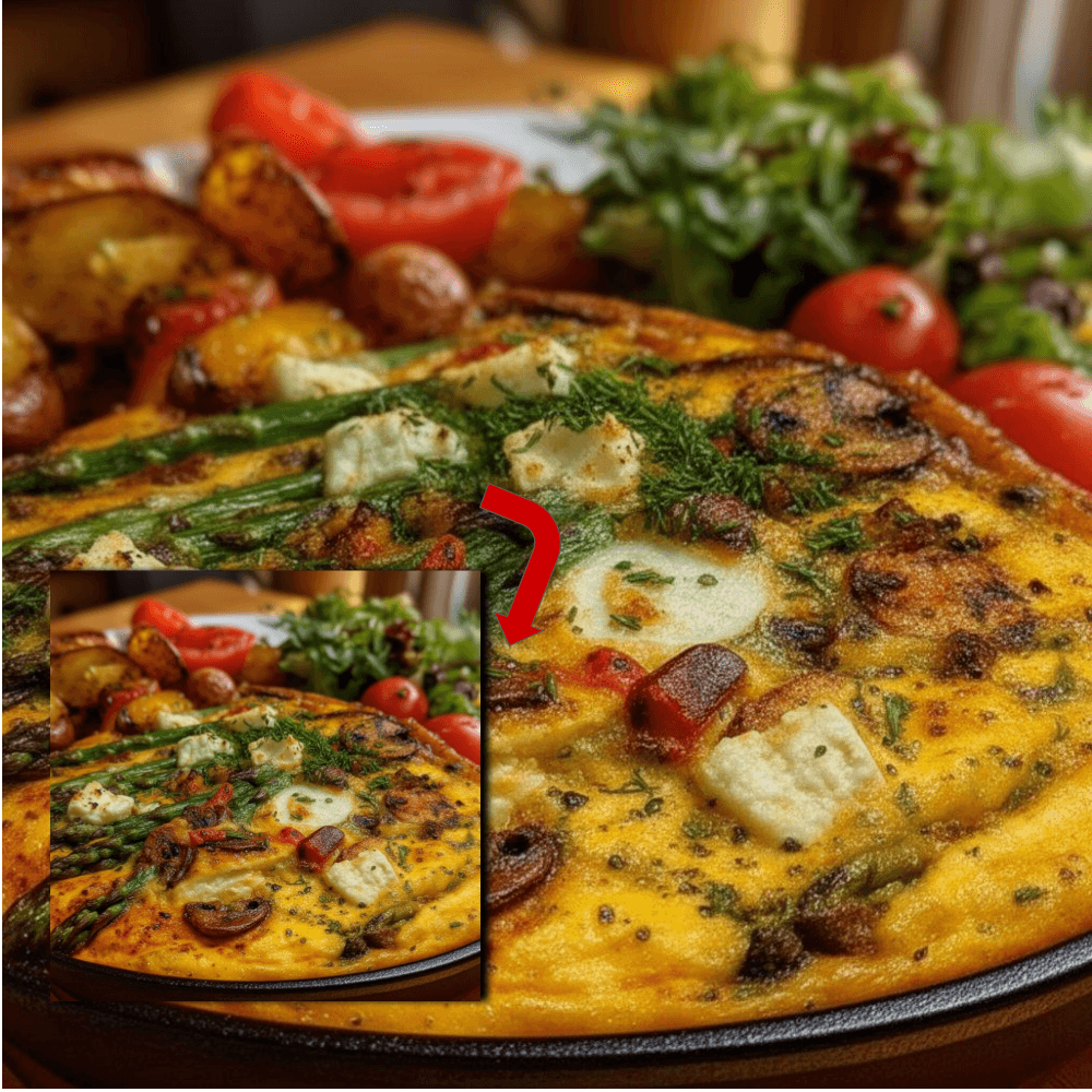 Spring Vegetable Frittata with Beef