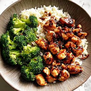 Easy Sticky Teriyaki Chicken Rice Bowl Recipe (30 Mins)