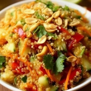 Thai Quinoa Crunch Salad Recipe (Easy & Healthy)