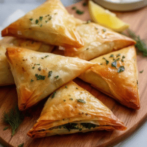 Traditional Spanakopita Triangles: Easy Greek Recipe