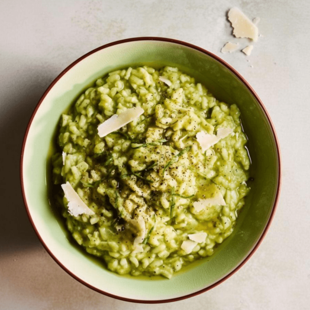 Easy Wild Garlic Risotto Recipe with Spring Peas