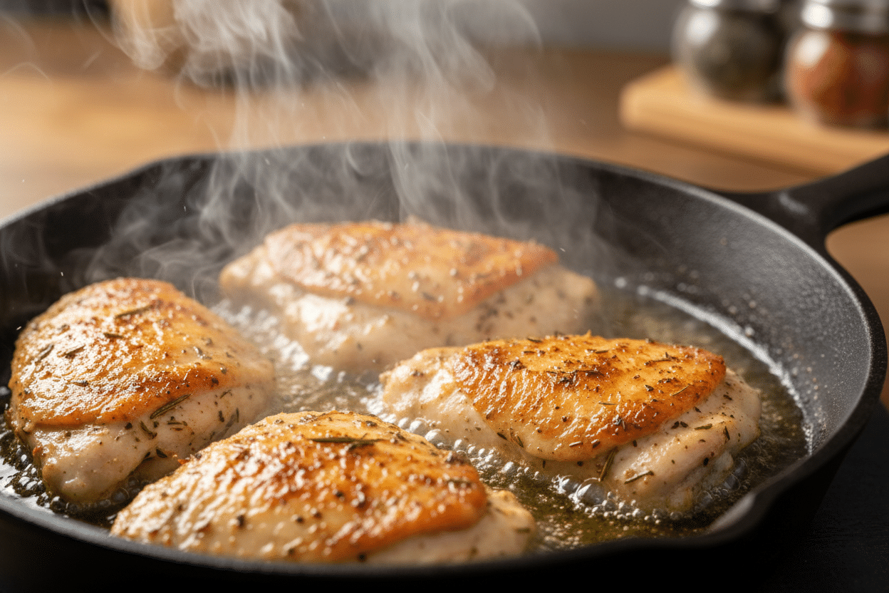 30-Minute Chicken & Spinach Rice Skillet: Easy One-Pan Dinner preparation step 1