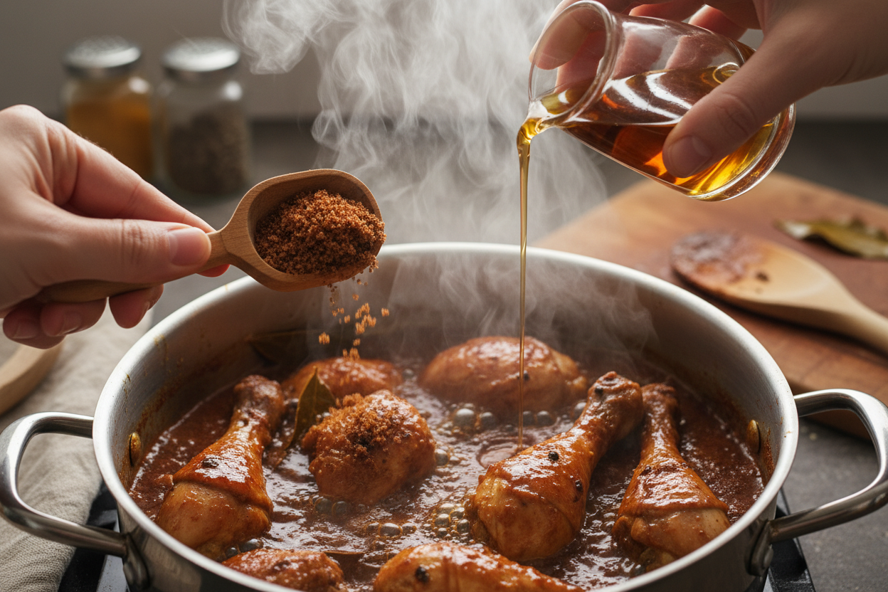 Authentic Filipino Chicken Adobo Recipe preparation step 2