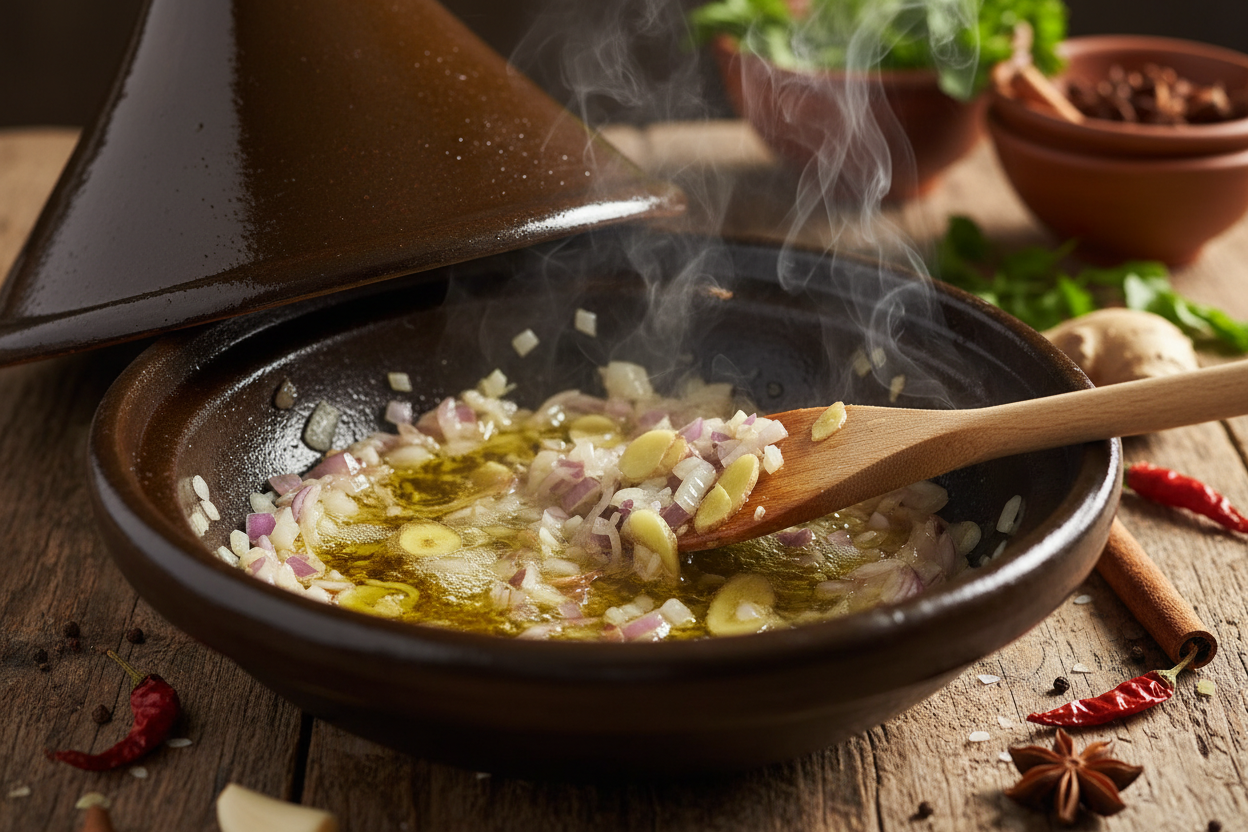 Authentic Moroccan Lamb Tagine Recipe preparation step 2