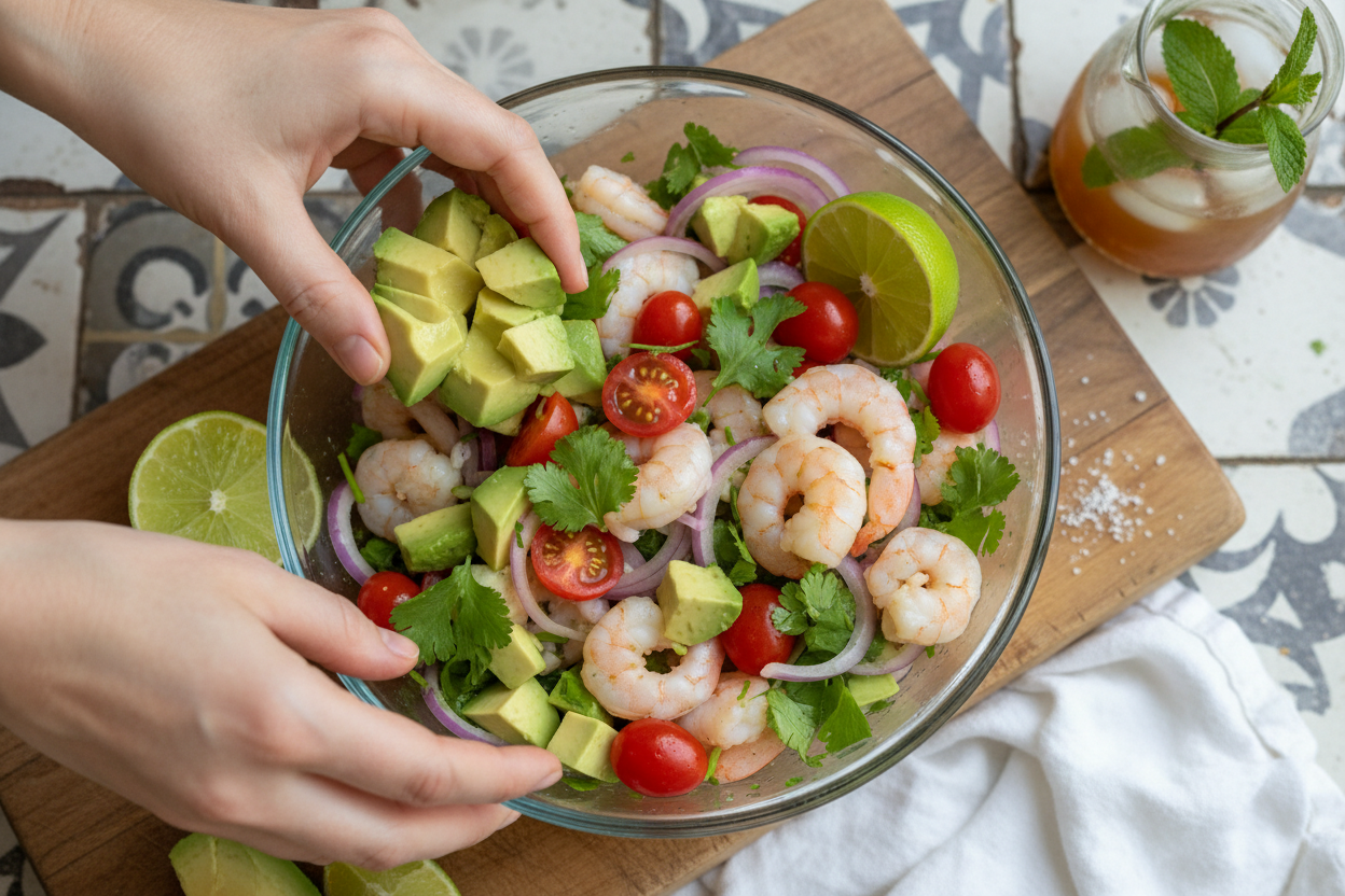 Authentic Shrimp Ceviche Recipe preparation step 2
