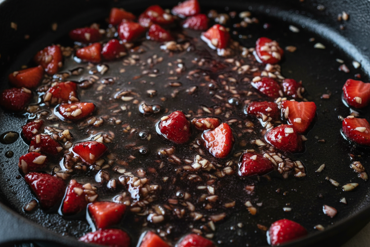 Balsamic Glazed Chicken with Sweet Strawberries preparation step 2