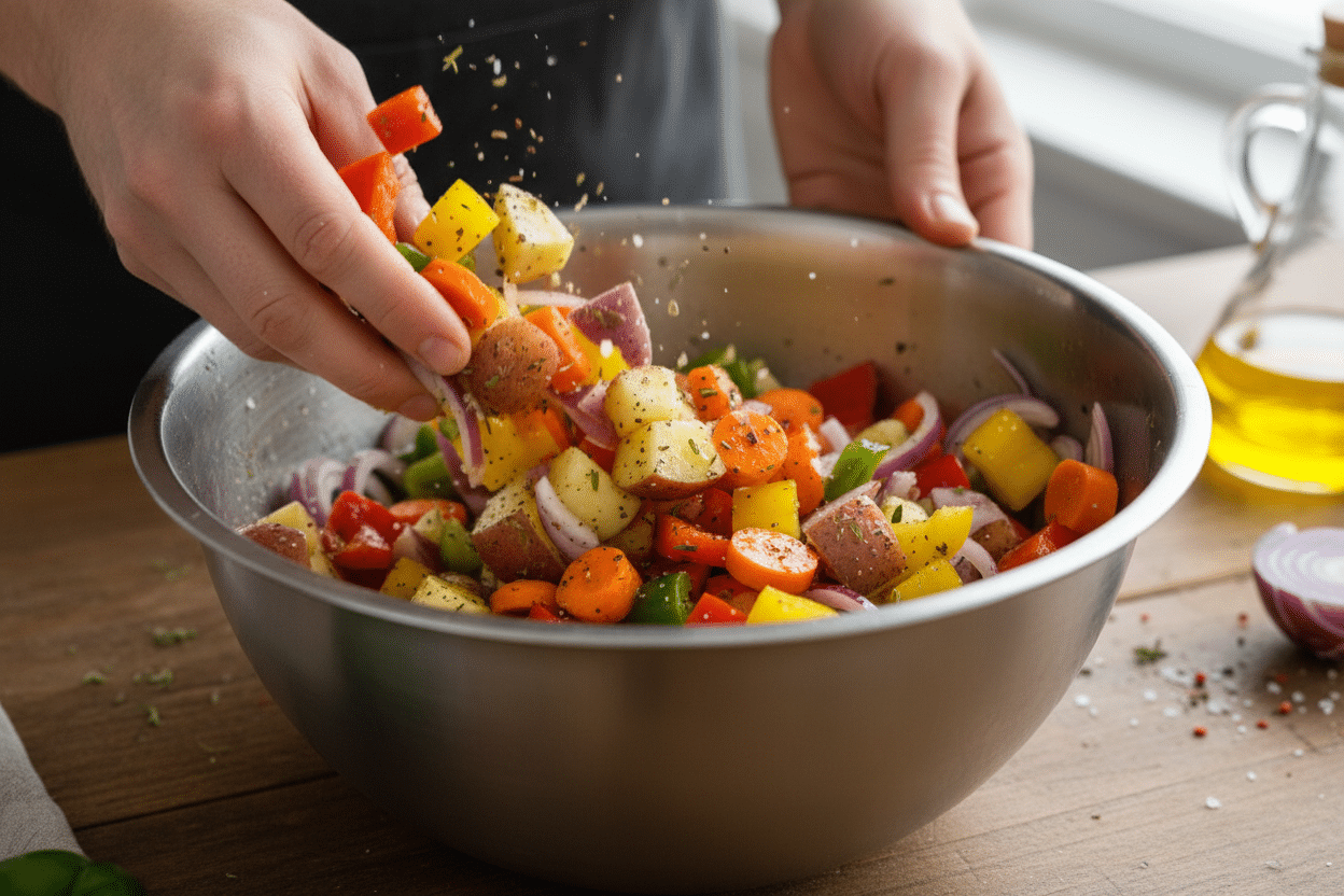 Best Roasted Vegetables preparation step 1