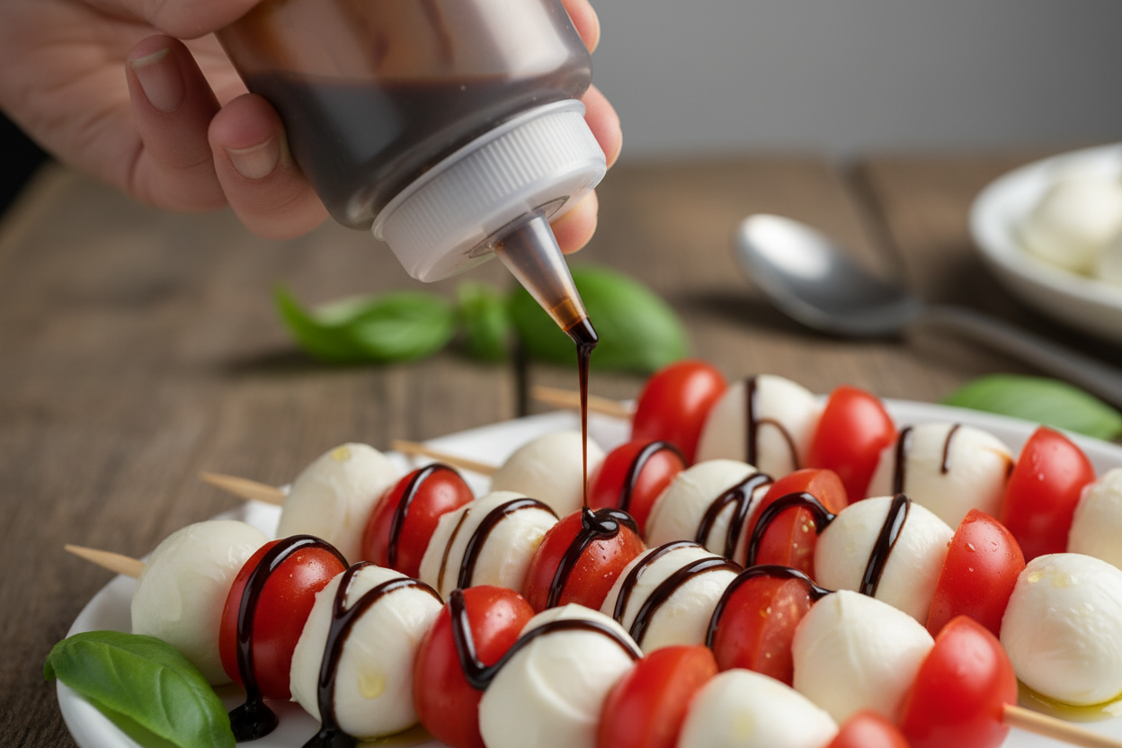 Caprese Skewers Recipe preparation step 2