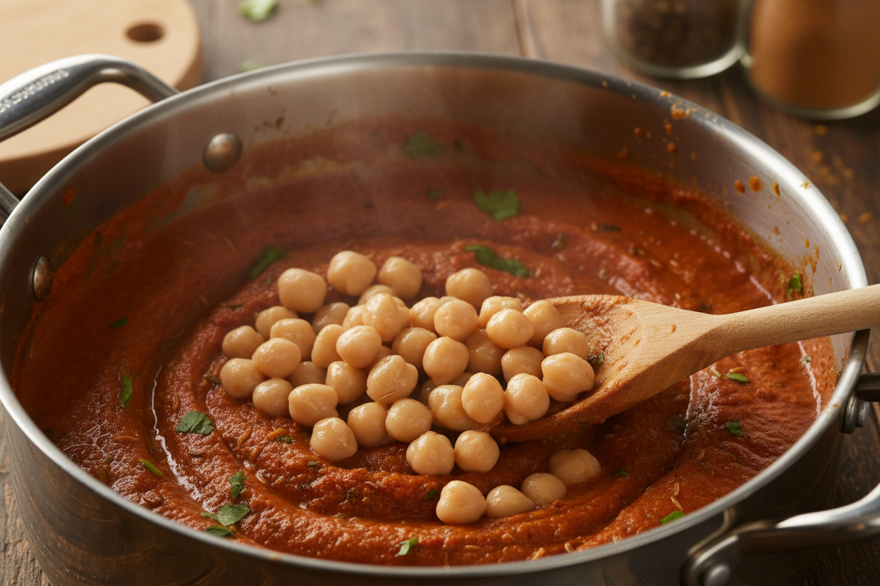 Chana Masala preparation step 2