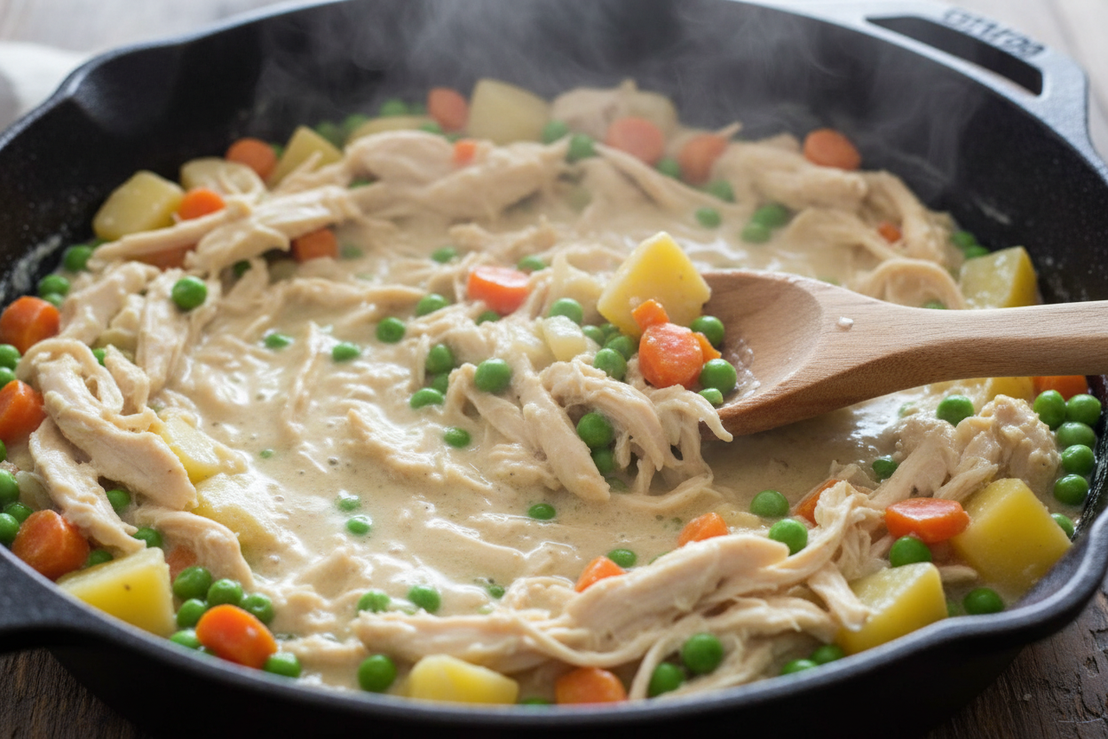 Chicken Pot Pie preparation step 1