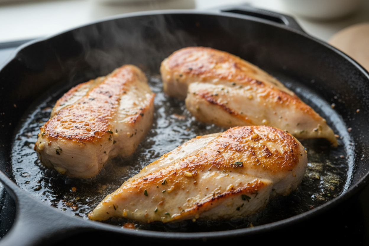Chicken With Rhubarb Sauce preparation step 1