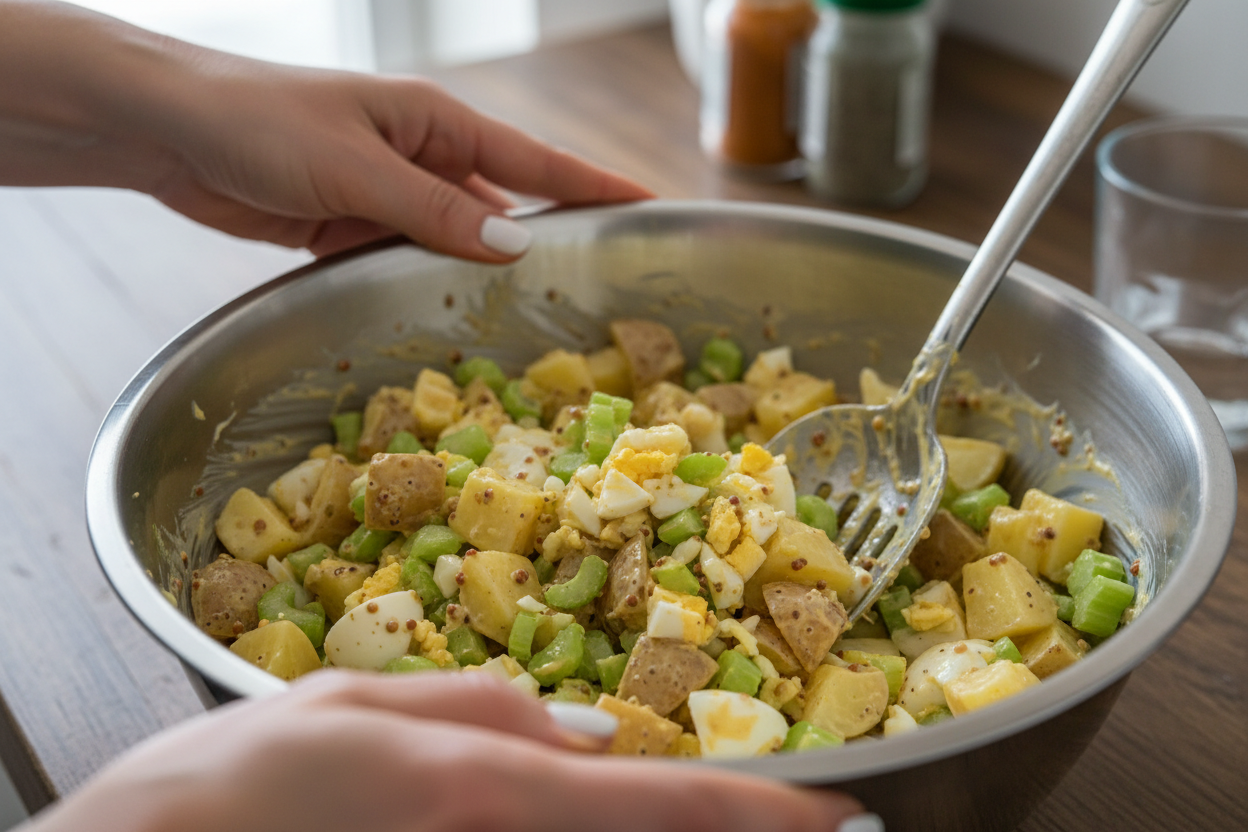 Classic Southern Potato Salad preparation step 1