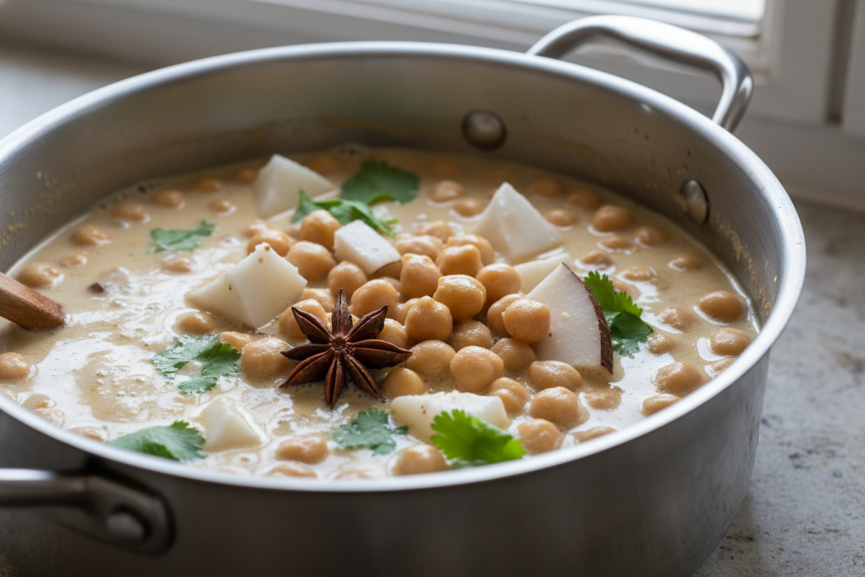 Coconut Curry Chickpeas preparation step 2