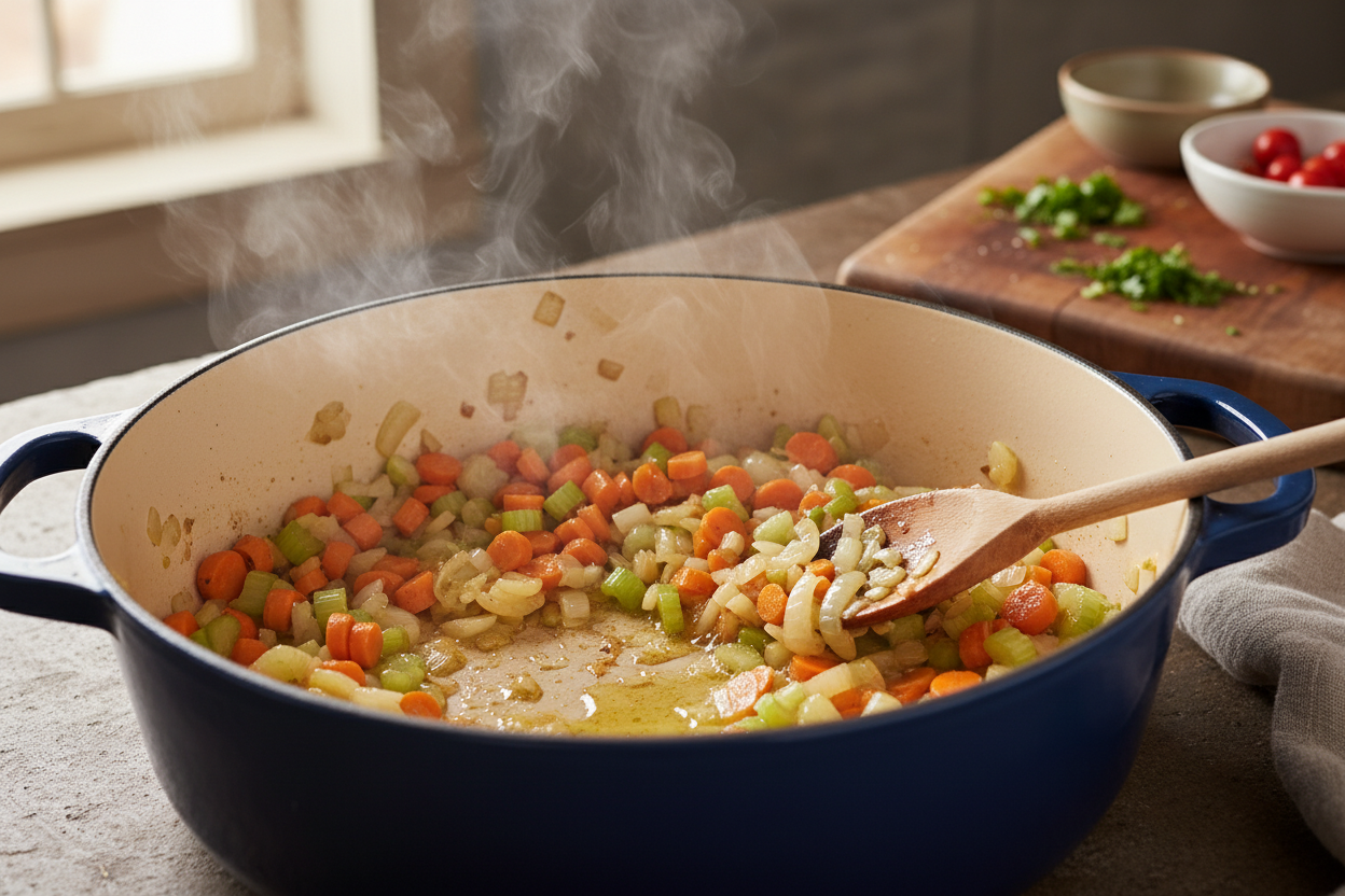 Cozy Minestrone Soup Recipe preparation step 1