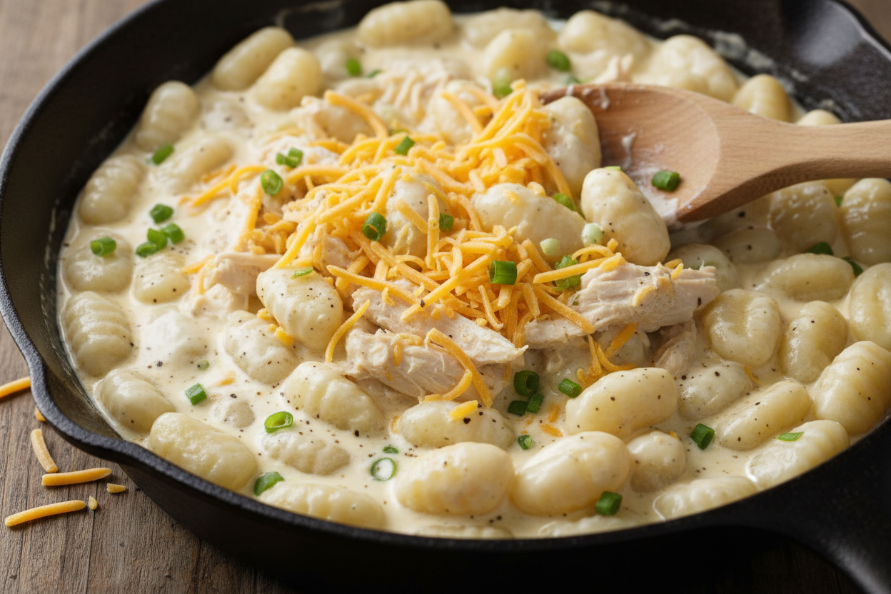 Creamy Crack Chicken Gnocchi preparation step 2