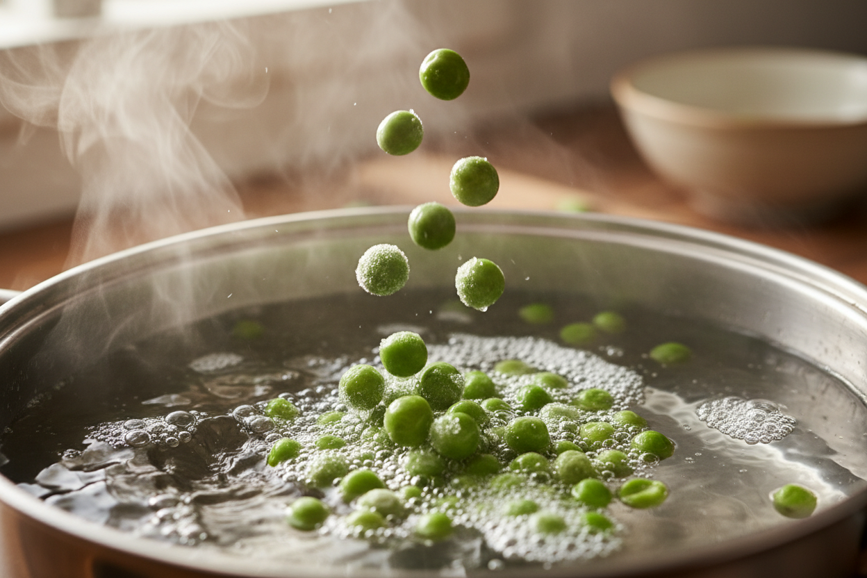 Creamy Peas and Pasta Salad preparation step 2