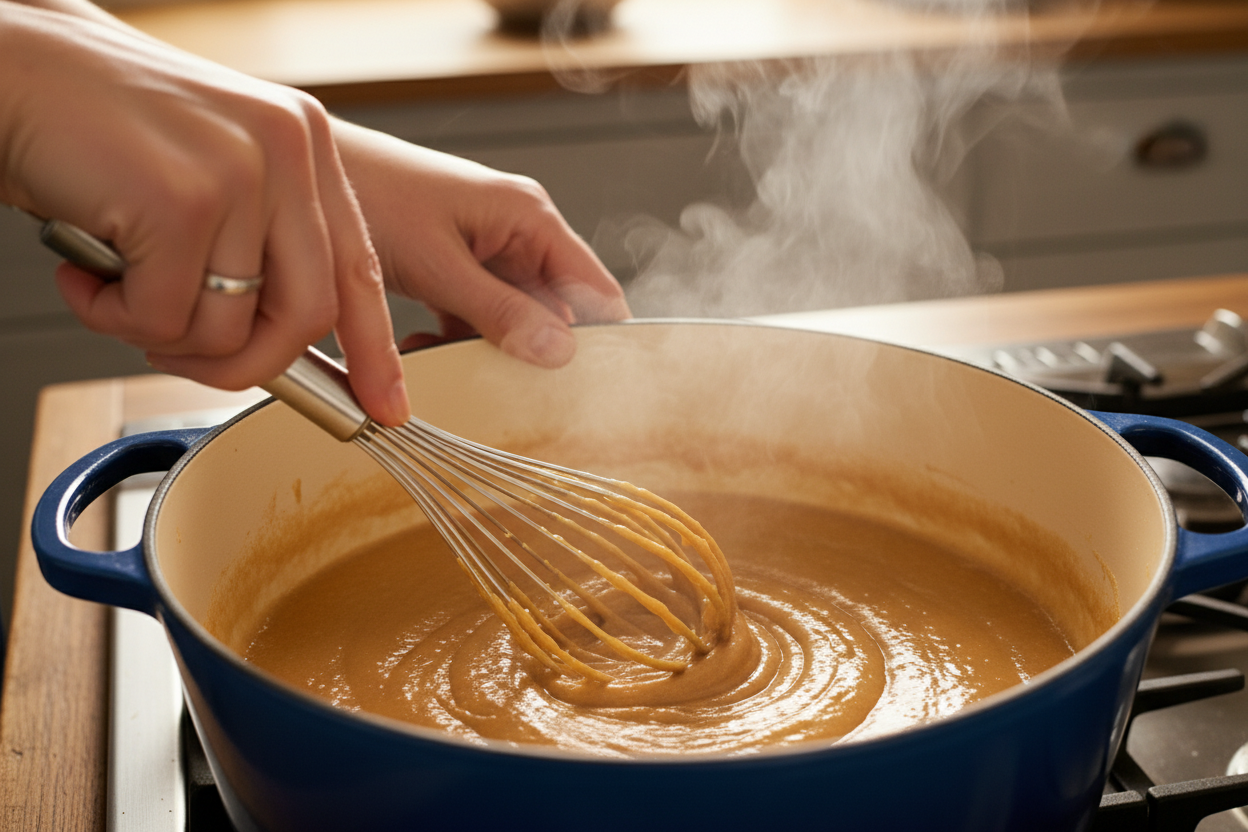 Creamy and Rich Chicken Pot Pie Soup preparation step 1