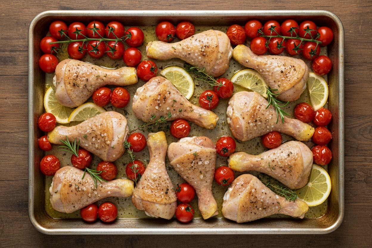 Crispy Oven-Baked Drumsticks with Flavorful Herbs preparation step 2