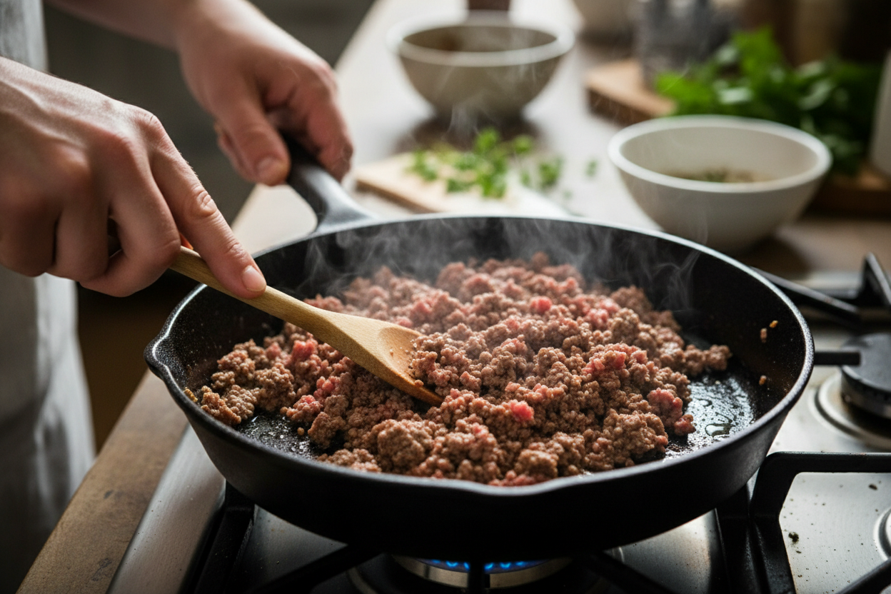 Crockpot Chili Recipe (Cook-off Winner!) preparation step 1