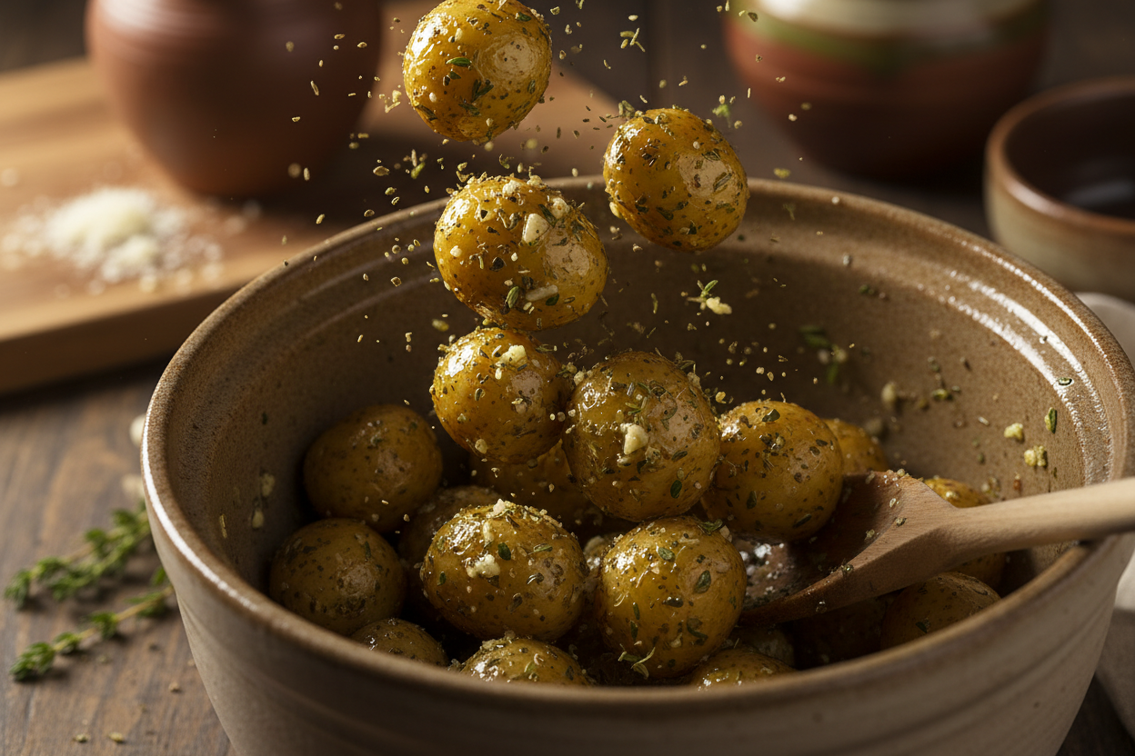Crockpot Parmesan Roasted Potatoes preparation step 1