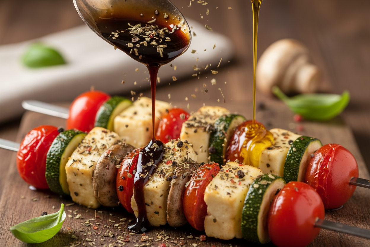 Delicious Caprese Skewers preparation step 2