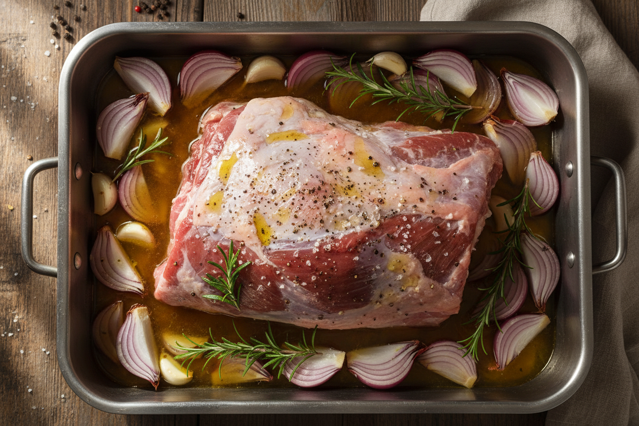 Delicious Slow Cooked Lamb Shoulder Recipe preparation step 2