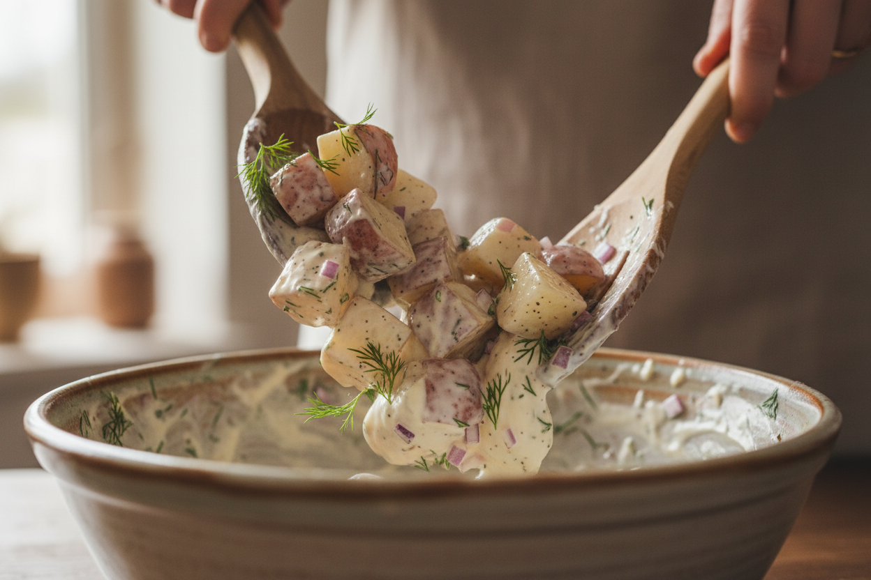 Dill Potato Salad preparation step 1