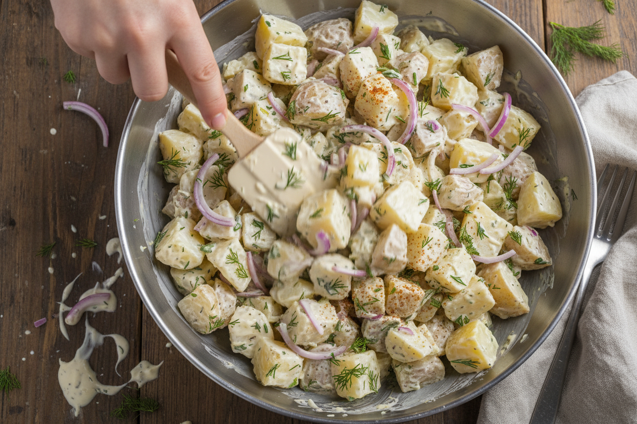 Dill Potato Salad preparation step 2