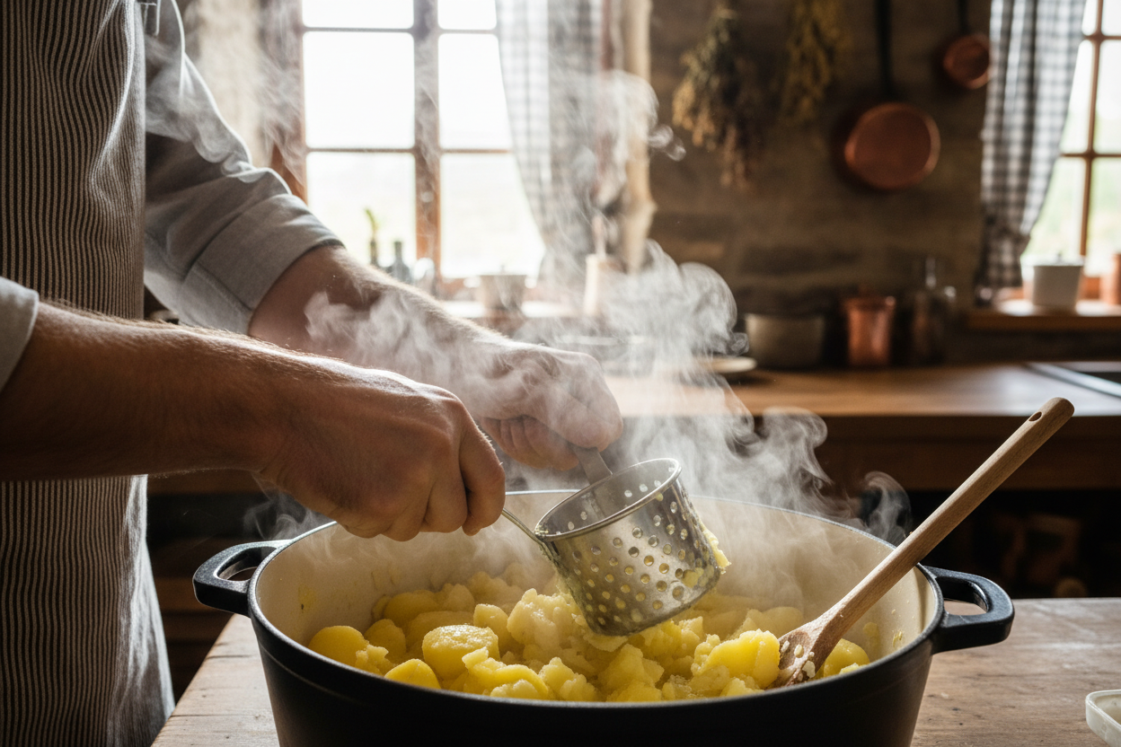 Easy Garlic Mashed Potatoes preparation step 1