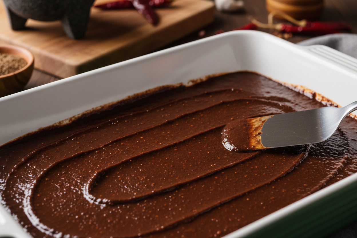 Easy Mole Poblano Enchiladas with Sesame & Cheese preparation step 2