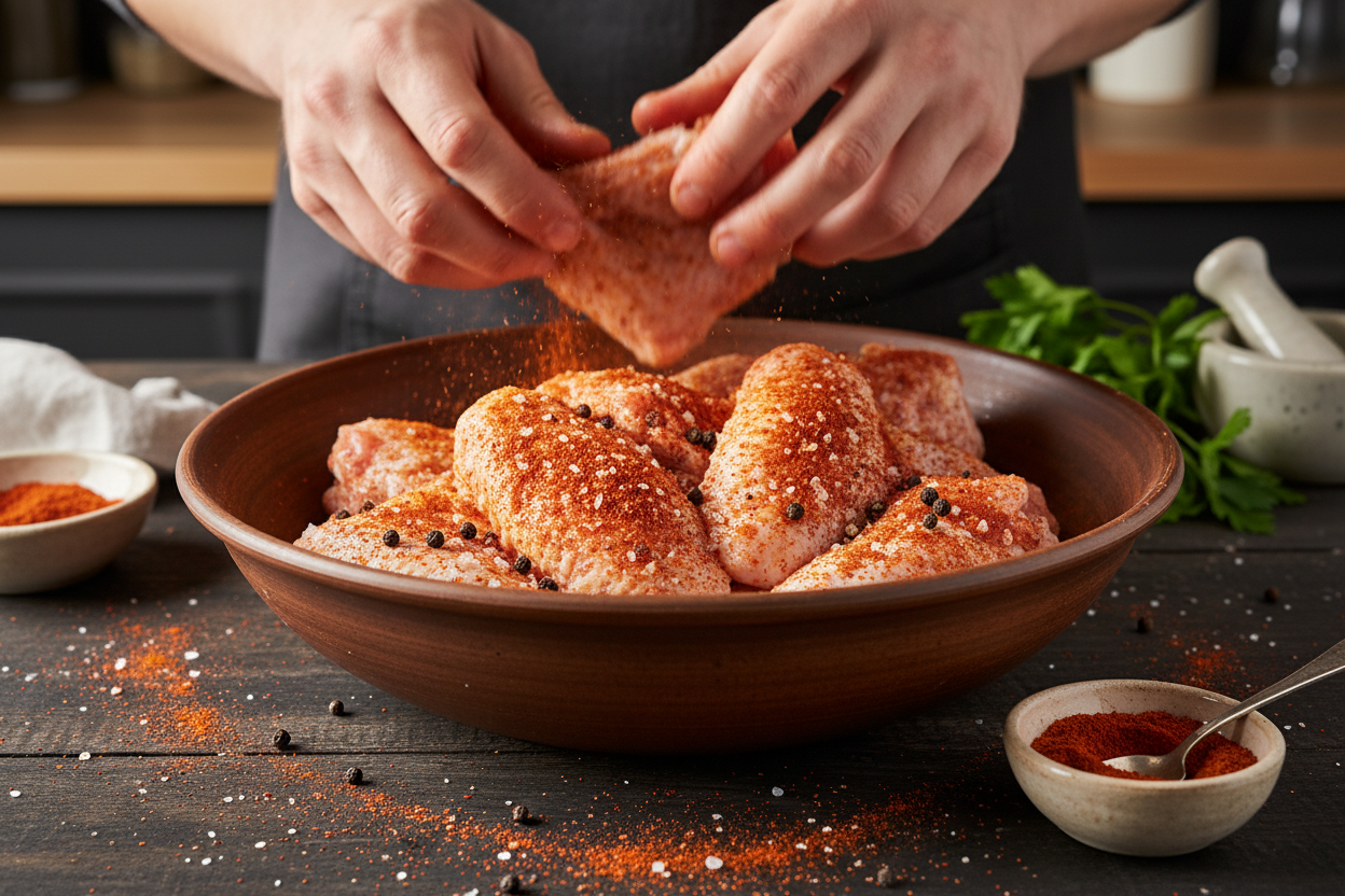 Easy Oven Baked Chicken Wings preparation step 1
