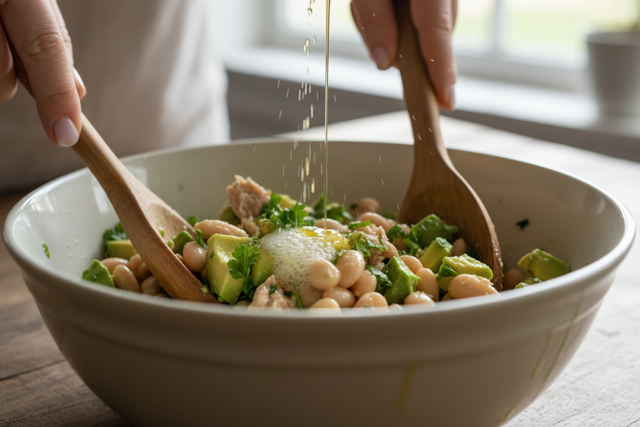Easy White Bean And Tuna Salad preparation step 1