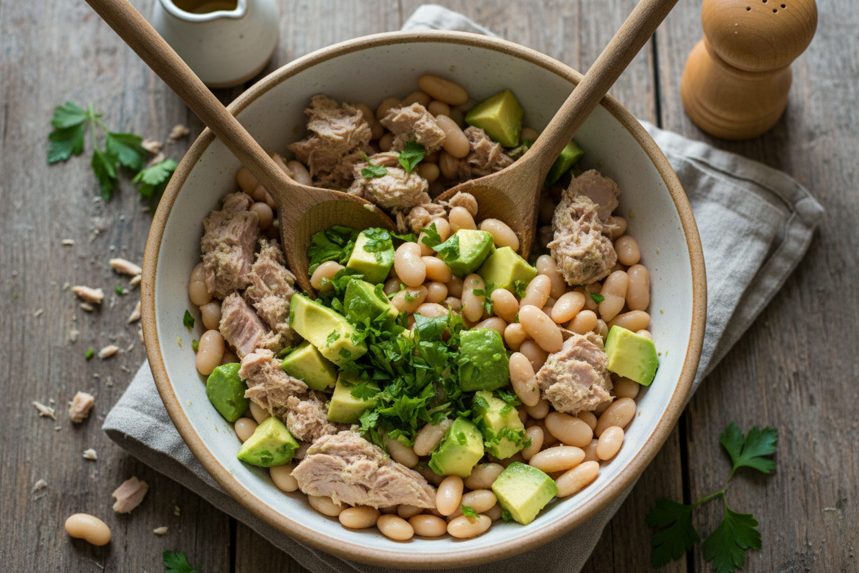 Easy White Bean And Tuna Salad preparation step 2