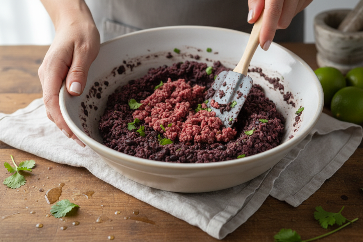 Epic Black Bean Burger Recipe preparation step 1