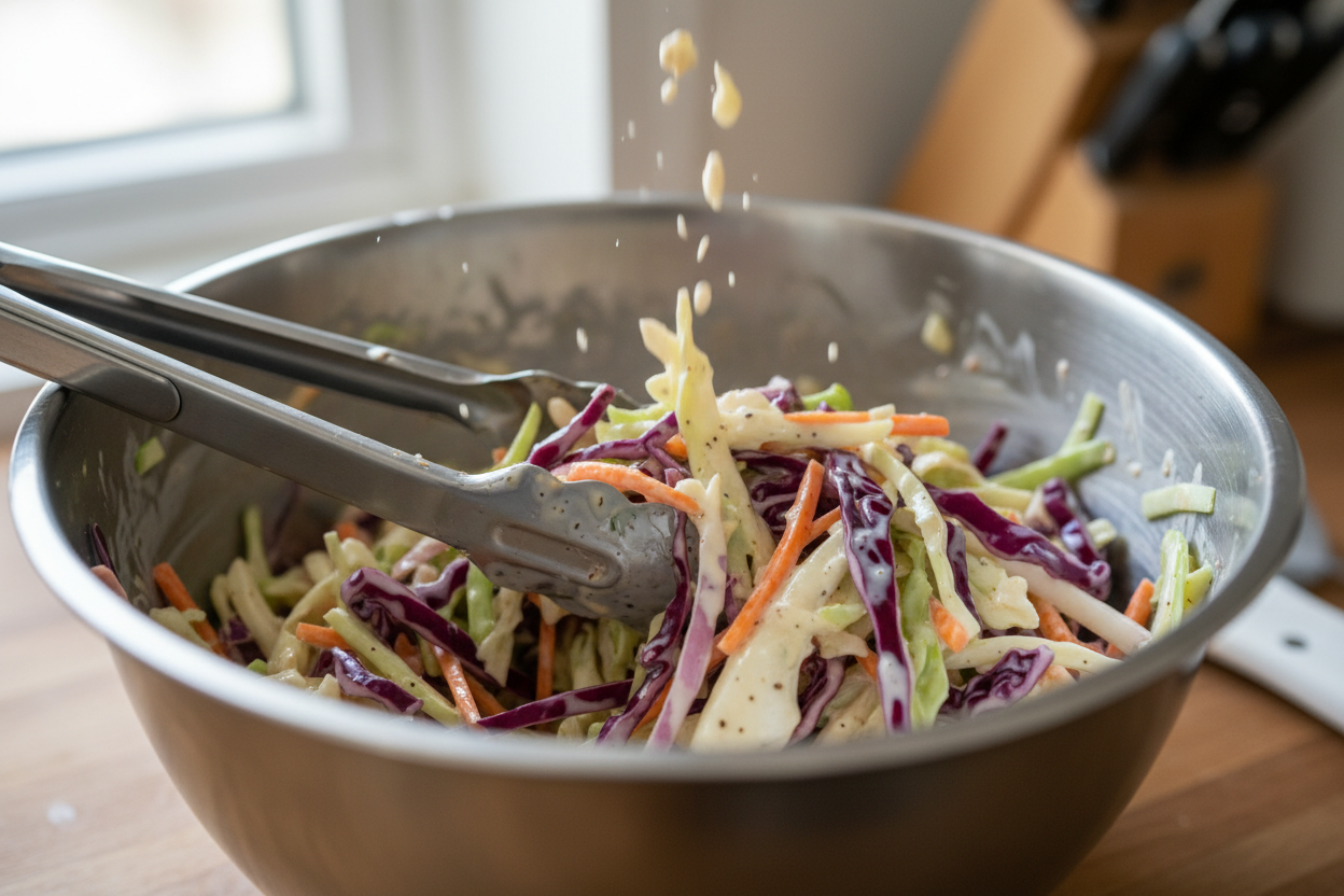 Fish Tacos With Cabbage Slaw preparation step 2