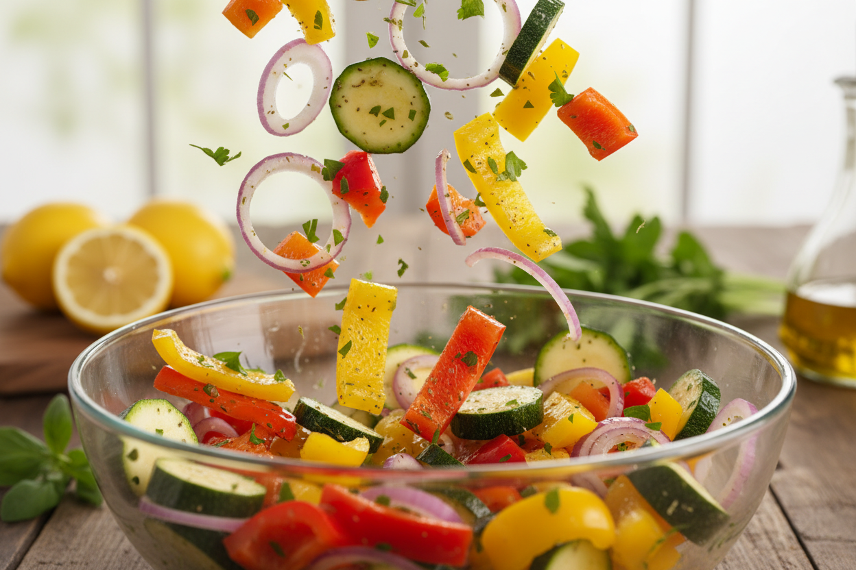 Flavorful Grilled Veggies with Marinade preparation step 1