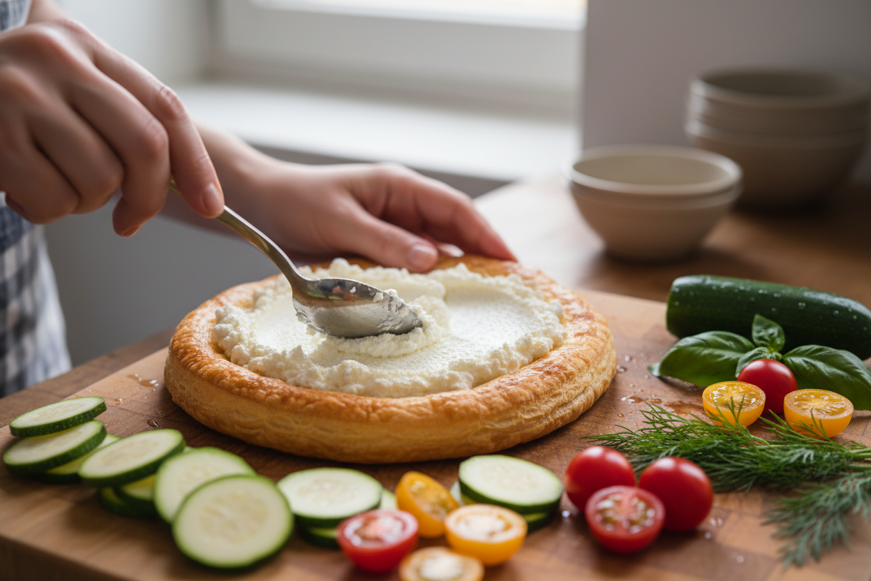 Fresh Spring Vegetable Tartlets preparation step 1