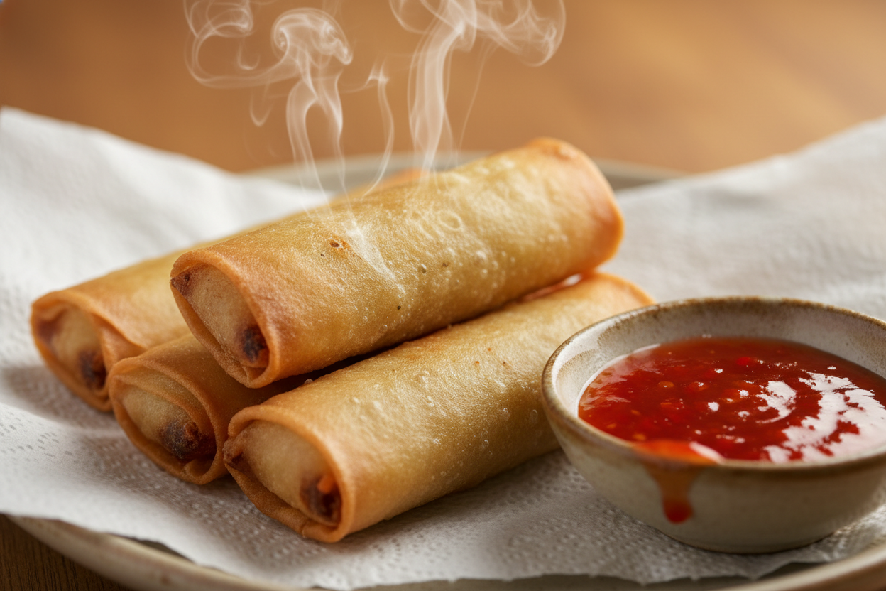 Fried Vegetable Spring Rolls preparation step 2