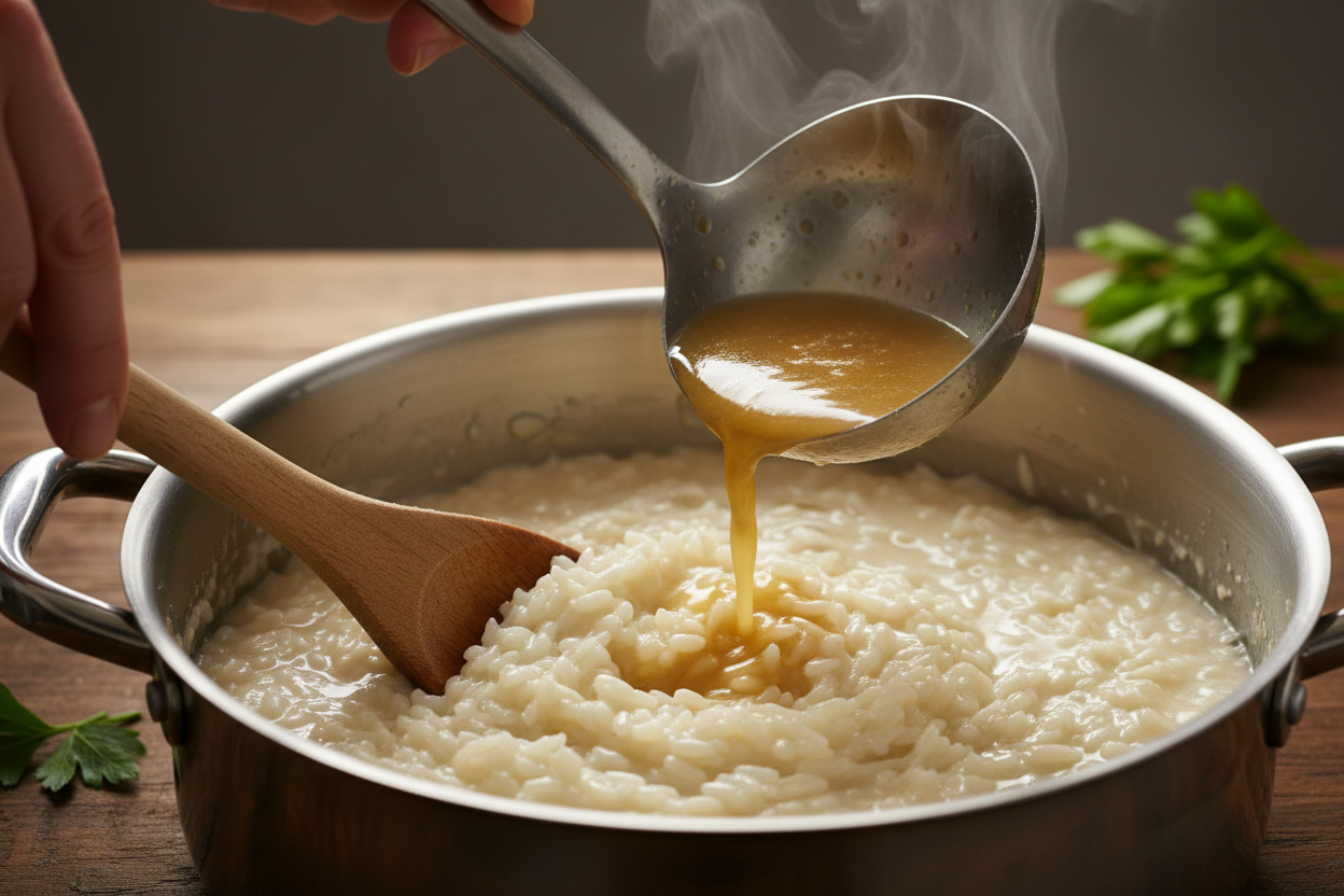 Gordon Ramsay Mushroom Risotto preparation step 2
